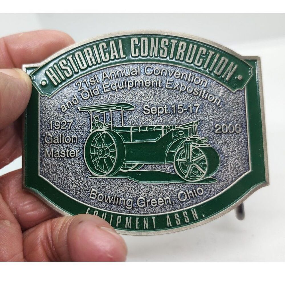Historical Construction Equipment Assn. 21st Ann. Convention 2006 Belt Buckle